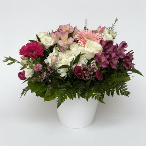 Mixed flower arrangement for thank you and birthday delivery in Newmarket Ontario