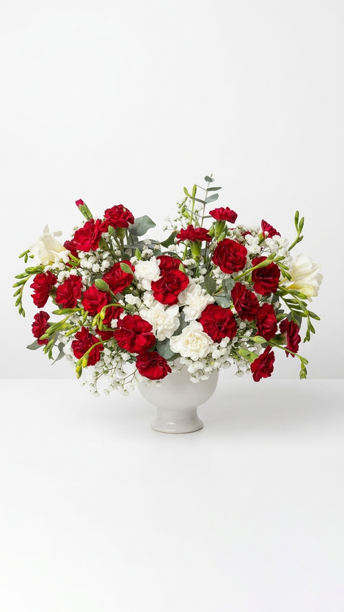 Carnation vase arrangement for Mother's Day delivery in Newmarket Ontario