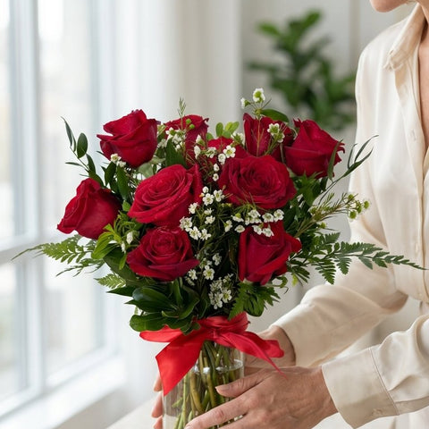 Classic red roses for romantic and Valentine's Day delivery in Newmarket Ontario