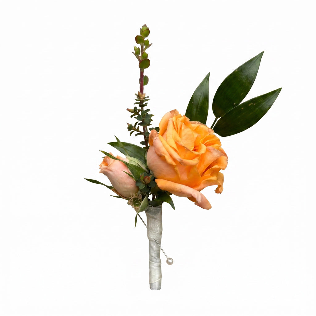 Ivory Rose Boutonniere by Florent Floral in Newmarket Ontario