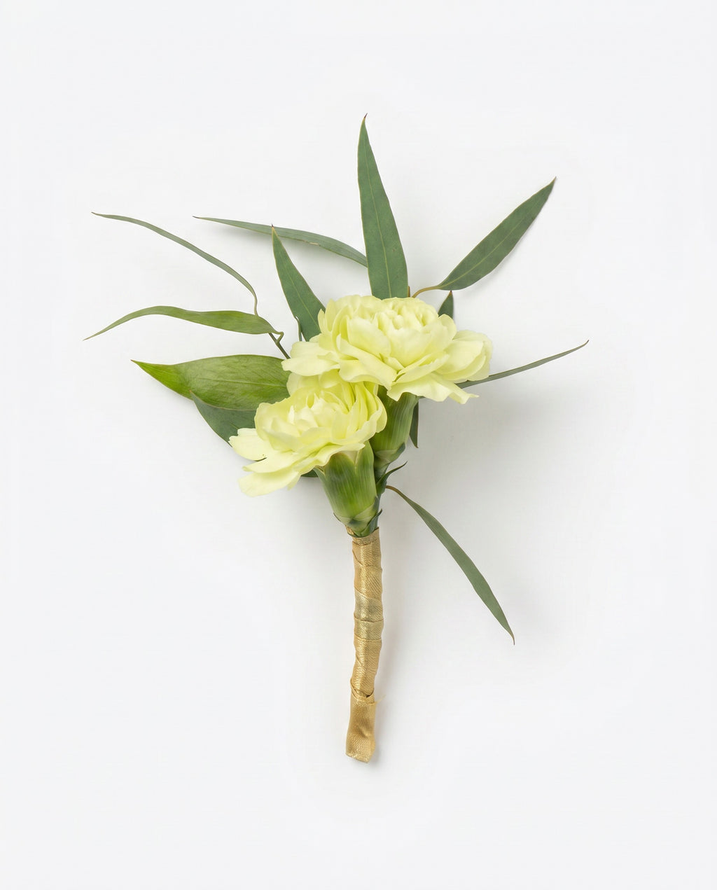 Pale Yellow Carnation Boutonniere by Florent Floral in Newmarket Ontario