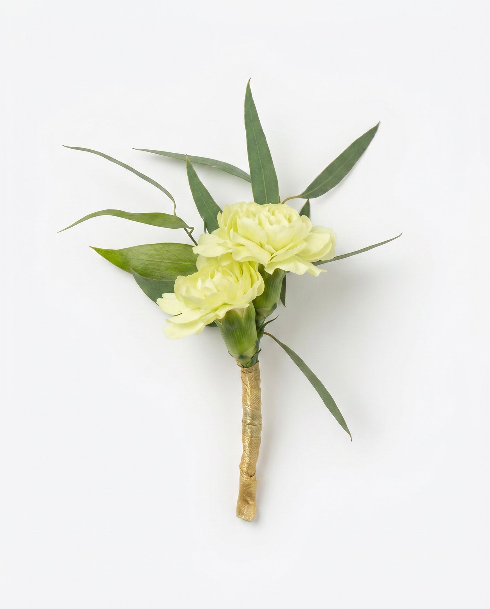 Pale Yellow Carnation Boutonniere by Florent Floral in Newmarket Ontario