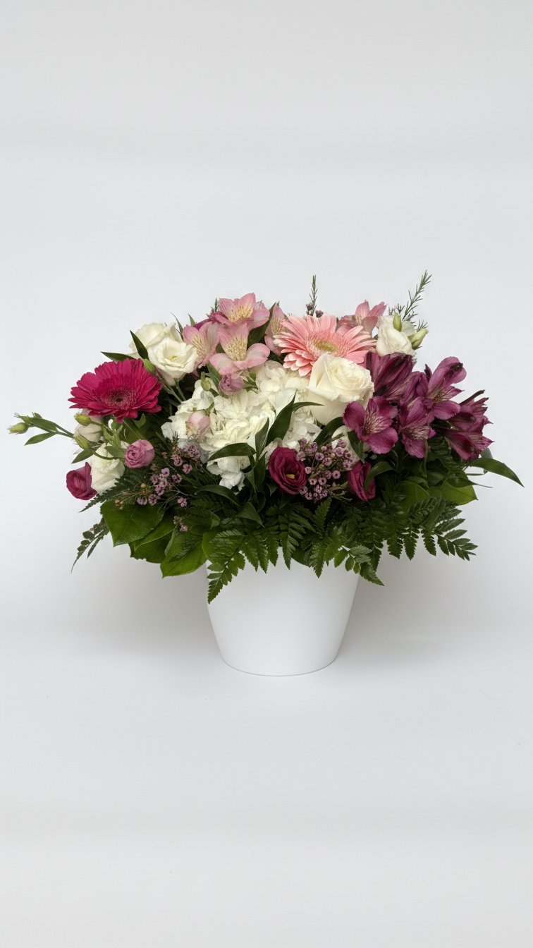 Mixed flower arrangement for thank you and birthday delivery in Newmarket Ontario