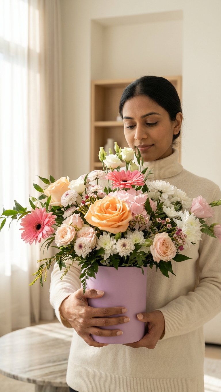 Pink Bliss Hat Box - Florent Floral