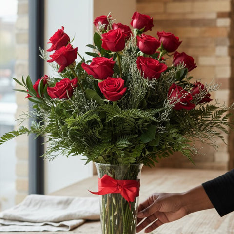 Forever Yours Red Roses - alternate view