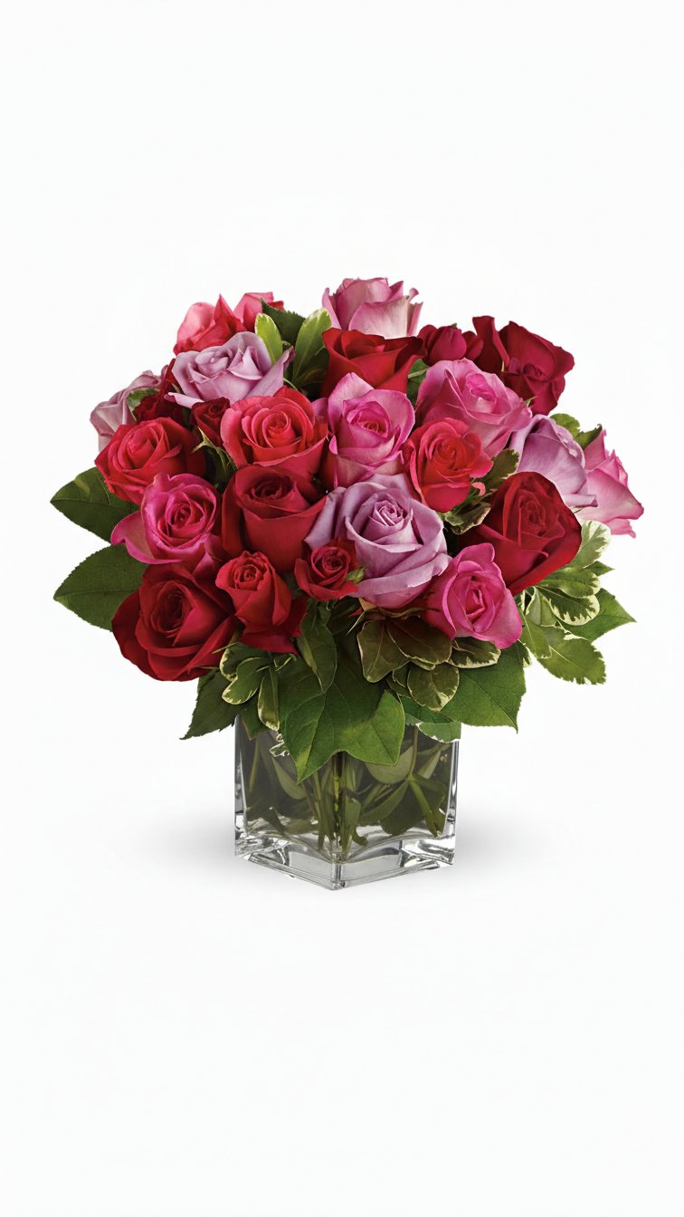 Blushing Rose Romance - Florent Floral