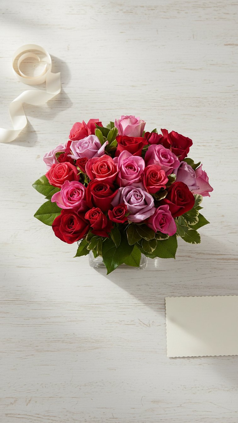 Blushing Rose Romance - Florent Floral