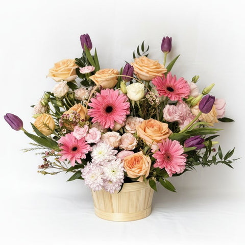 Colorful Basket Arrangement - alternate view