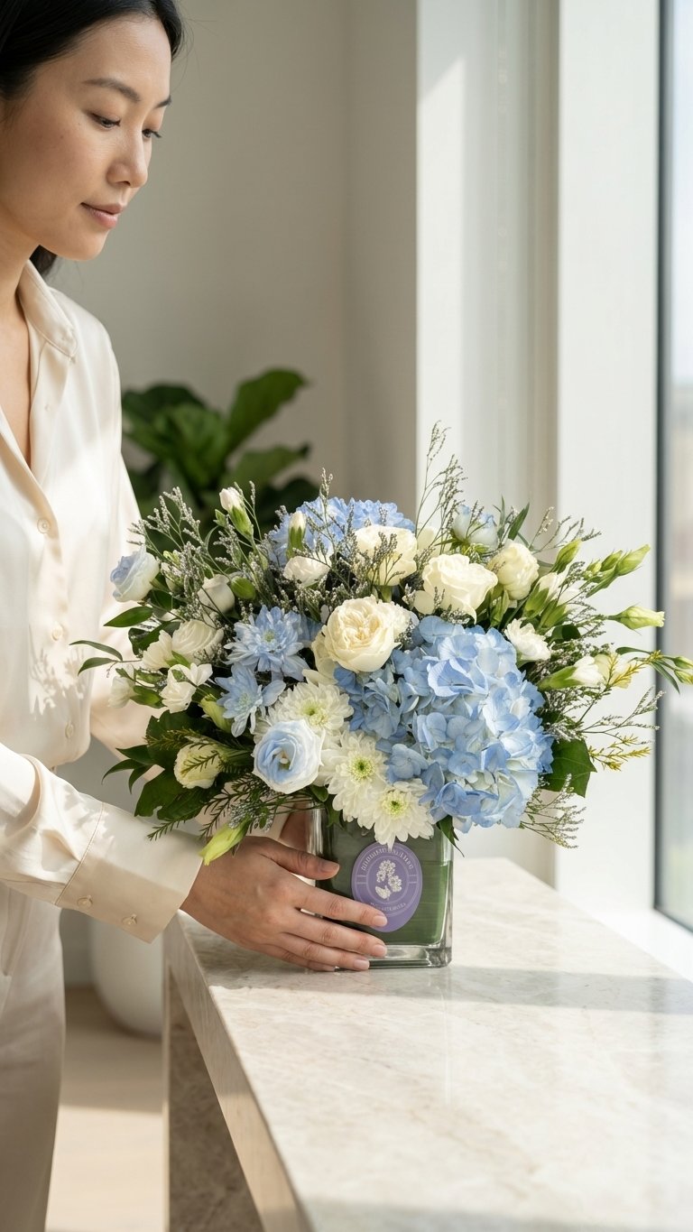 Blue & White Elegance - Florent Floral