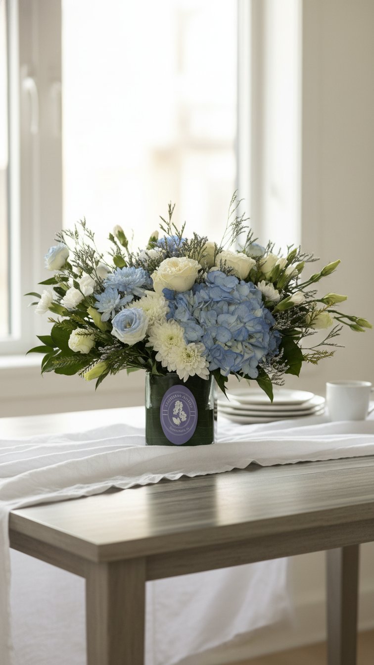 Blue & White Elegance - Florent Floral