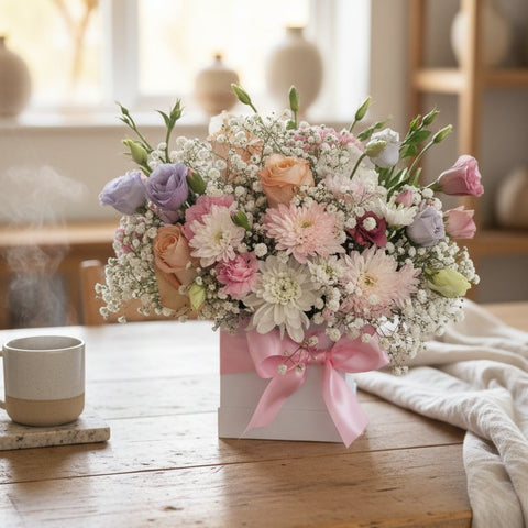 Spring flower bouquet with pastel blooms for birthday and get well delivery in Newmarket Ontario