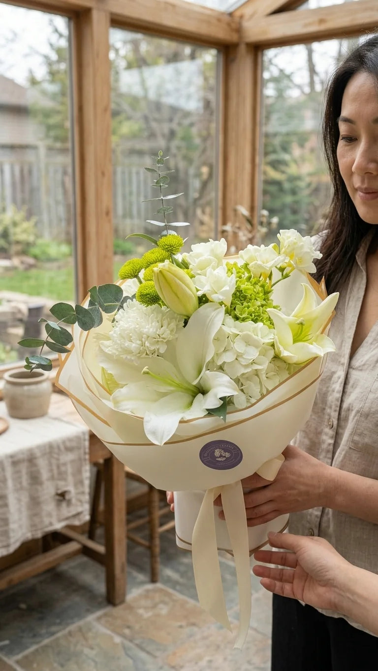 Serene White Bouquet